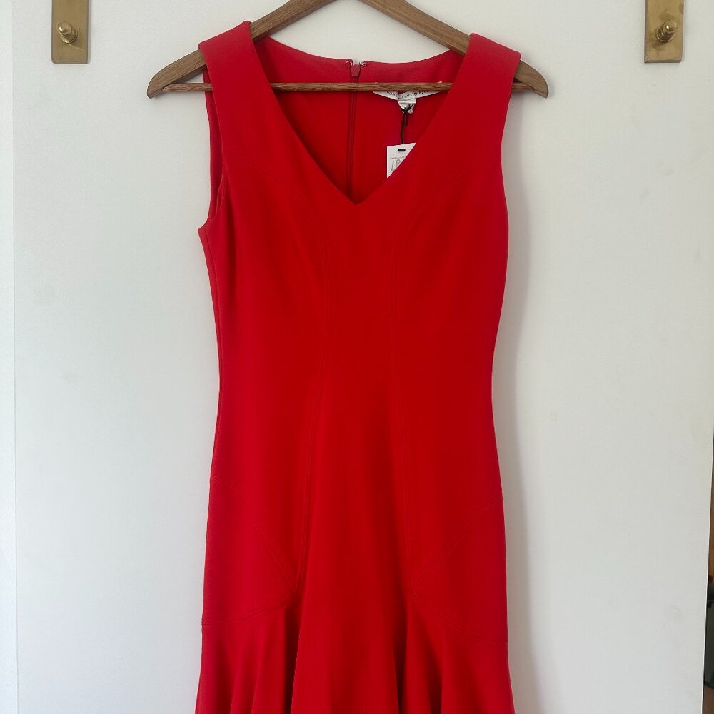 Diane Von Furstenburg Red Dress Size 0